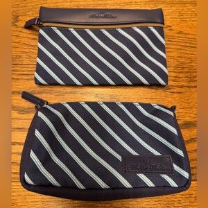 Brooks Brothers x United Navy Striped Travel Pouch Dopp Kit Set